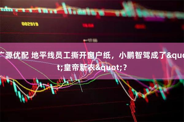 广源优配 地平线员工撕开窗户纸，小鹏智驾成了"皇帝新衣"？