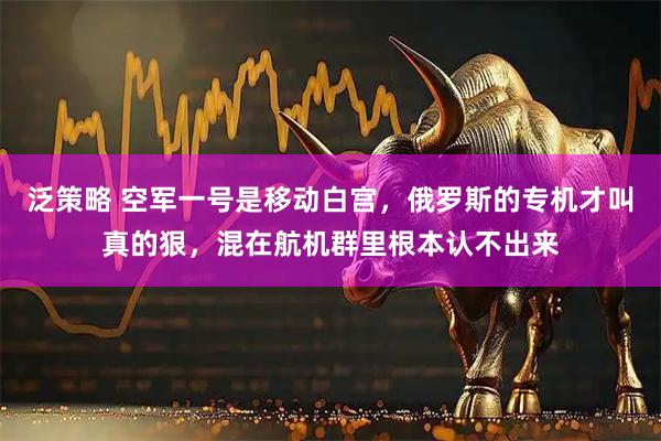 泛策略 空军一号是移动白宫，俄罗斯的专机才叫真的狠，混在航机群里根本认不出来