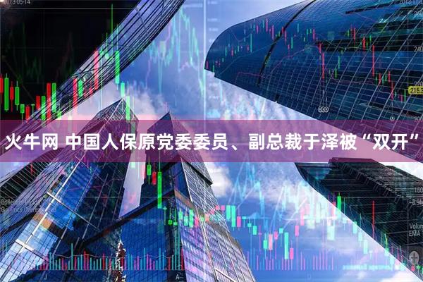 火牛网 中国人保原党委委员、副总裁于泽被“双开”